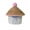 B_Hot#107, variant on Round Woven Cotton Rope Storage Basket with Lid, Multicolor, 11 x 7 Inches, Decorative Organizer for Desk, Shelf, Bathroom