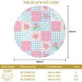 thumbnail image 3 of Pioneer Flower Floral Print Pattern Round Tablecloth 60 X 60 Inch, Wrinkle Resistant Wipeable Table Cloth for Kitchen Dining Picnic Patio Party, 3 of 6