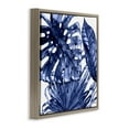 thumbnail image 4 of Stupell Industries Blue Hued Palms Botanical & Floral Painting Brown Floater Framed Canvas Art Print Wall Art, 25 x 25, 4 of 10