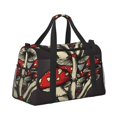 thumbnail image 2 of Easygdp Red Mushrooms Bolsa de Gimnasio, Bolsa de Viaje Duffel, Bolsa de Fin de Semana con Compartimentos, Bolsa de Mano para Noche, 2 of 7