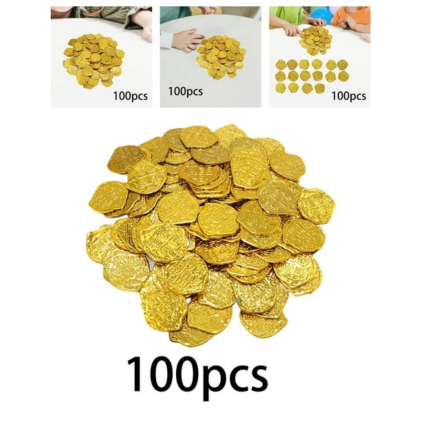 100 piezas de accesorios brillantes para maestros, s para el aula, fichas de irregulares oro