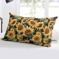 thumbnail image 5 of Retro Sunflower Throw Pillow Cover 12 x 20 Inch Decorative Pillow Cover Farmhouse Floral Botanical Lumbar Pillowcase Seasonal Rectangle Cushion Case for Couch Sofa Bed Living Room, 5 of 7