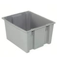thumbnail image 3 of Global Industrial 5249827 Plastic Stack & Nest Storage Container No Lid - 23.5 x 19.5 x 10 in. - Gray, 3 of 3