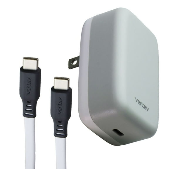 Ventev Power Delivery Wall Charger 30W with USB-C to USB-C Cable 3.3ft White Wall Chargers