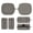 Gray, variant on IFRINID TPU Protective Case for Beats Powerbeats Fit, Shock Resistant Earbud Charging Case Cover with Full Body Protection for Beats Powerbeats Fit