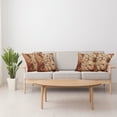 thumbnail image 3 of Ambesonne Vintage Throw Pillow Cover 4 Pack, Mechanical Clocks Gears, 16", Dark Orange Beige, 3 of 5
