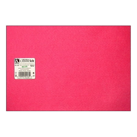 Kunin Classic Felt 9x12" Piece Fuchsia (pack of 24)