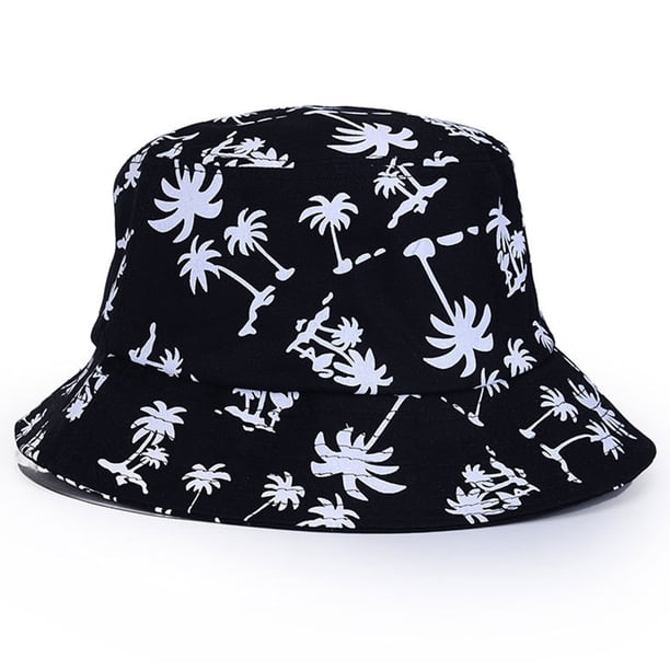 Minnieouse Sombrero de cubo Hombres Mujeres Sombrero de sol de playa al aire libre negro amarillo moda Pesca Sombrero de pescador Sombreros negro Minnieouse PS3048-04