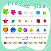 Neasyth Self Adhesive Gem Stickers 3330 Pcs Rhinestone Stickers, Gemstone Pearl for DIY Crafting, Face Jewels for Makeup