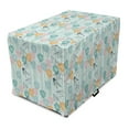 thumbnail image 1 of Spring Dog Crate Cover, Creative Abstract Pattern with Flowers and Outline Birds Nostalgia, Easy to Use Pet Kennel Cover Small Dogs Puppies Kittens, 7 Sizes, Pale Blue Multicolor, by Ambesonne, 1 of 6