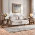 thumbnail image 3 of Finmind Solid Wood End Table Set of 2, 2-Tier Narrow Side Table with a-Frame for Small Spaces, Farmhouse Rustic Style, Living Room or Bedroom, 3 of 12