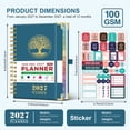 Nirmiro 2027 Weekly & Monthly Planner, Jan 2027 – Dec 2027, Hardcover ...