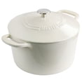 thumbnail image 5 of Martha Stewart Enameled Cast Iron Dutch Oven With Lid, 7-Quart, Cream, 5 of 7