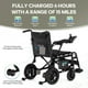 thumbnail image 5 of Silla de ruedas eléctrica para adultos, ligera y plegable, para personas mayores, motorizada, 21 kg (negro), 5 of 5