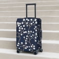 thumbnail image 6 of Hirioo Cherry Blossoms on Navy Background for Elasticity Suitcase Cover (No luggage Included) Durable Luggage Protector Fits 18-32 Inch Luggage-X-Large, 6 of 7