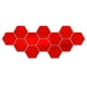 thumbnail image 1 of Hojas de espejo hexagonales reflectantes flexibles, azulejos de espejo autoadhesivos, pegatinas de espejo sin vidrio para decoración del hogar diaria, 1 of 7