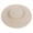 Beige, variant on Woven Straw Hat Base for Makers Flat Top Wide Brim Form Ready to Decorate