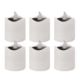 thumbnail image 1 of GOOHOCHY Lámpara solar recargable de cera de té de 6 piezas, lámpara solar LED de vela, luz solar de vela para exteriores, 1 of 8