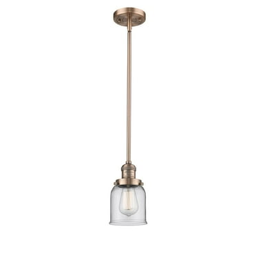 Innovations 1-LT LED Small Bell 5" Mini Pendant - Antique Copper - 201S-AC-G52-LED