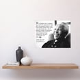 thumbnail image 2 of Triumph Over Fear Courage Nelson Mandela Quote Black and White Photograph Typography Unframed Wall Art Print Poster Home Decor, 2 of 4