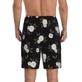thumbnail image 2 of Yiaed Rose Flowers for Men's Soft Sleep Pajama Short Lounging Pajama Shorts-Medium, 2 of 8