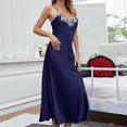 thumbnail image 2 of Bovxnpu Womens Nightgown Sleepshirt Pajama Dress Satin Spaghetti Strap Backless Knee Length Nightgown Sleepwear, 2 of 6