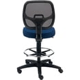 thumbnail image 4 of Armless Mesh Drafting Stool, Fabric, Blue, Mid Back, 4 of 6