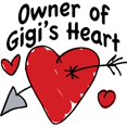 thumbnail image 3 of CafePress - OWNER OF GIGI's HEART Women's Long Sleeve T Shirt - Women's Long Sleeve Graphic Casual T-Shirt, 3 of 4