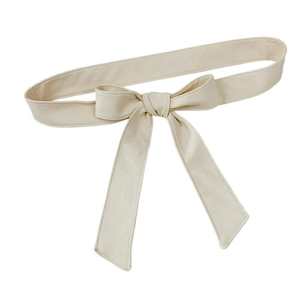 Cinturón de abrigo para mujer, cinturón Obi suave para abrigo de plumas, chaqueta de cuero, gabardina. Beige