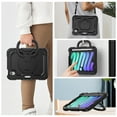 thumbnail image 6 of For iPad Mini 7th/6th Generation Case 8.3 inch 2024/2021, 360 Rotating Shockproof Cover with Stand, Handle, Shoulder Strap, Black, 6 of 7