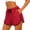Wine, variant on XPMWRP Women's Quick Dry Contrast Trim Running Shorts Elastic Waist Drawstring Athletic Workout Shorts Breathable Gym Shorts with Pockets Blue XL
