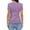 Purple, variant on Womens T Shirts Women's Tops Casual Ribbed Knit Slim Fit Short Sleeve T Shirt Basic Solid Color Crew Neck Tee Top for Daily Wear