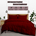 thumbnail image 3 of KOMFIT Bedding Comforter Duvet Insert - Quilted Comforter with Corner Tabs - Box Stitched Down Alternative Comforter&nbsp;300 GSM ( Burgandy , Full/Queen (90x90) ), 3 of 5