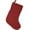 Red, variant on VHC Brands Solid Color Cotton Farmhouse Christmas Decor Fabric Loop 15x11 Stocking, 15 x 11, Festive Natural Burlap