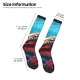 thumbnail image 2 of Honeii Chaussettes Longues Imprimé Tortue de Mer Colorée, Chaussettes Design Original Cadeau pour Hommes et Femmes, Chaussettes Crew, Chaussettes Mollet, 2 of 6