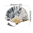 thumbnail image 3 of Luoshdecor Small Folding Fan Hand Fan Vintage Chinease Floral Bamboo Fans with Tassel for Dance, Performance, Wedding, Party,Gift, 3 of 6