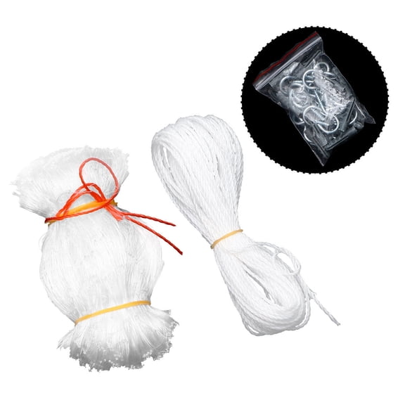 Pretyzoom White Protective Safety Net for Banister Stairs Preventing Falls and Escapes