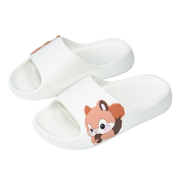 Zapatillas de Suela Suave Unisex Niños de Moda Casual Verano Espesado Reversible Casa Baño