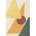 thumbnail image 2 of SD Graphics Studio 13x18 White Modern Wood Framed Museum Art Print Titled - Yellow Simple Shapes, 2 of 4