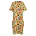 thumbnail image 4 of ¡Tres chicos felices! Vestido holgado con bolsillos. Falda de verano para mujer 2025., 4 of 6