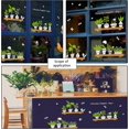 thumbnail image 3 of Pegatinas de pared y ventana de doble cara con plantas verdes, decoración extraíble para sala de estar, dormitorio, cafetería, 3 of 5