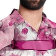 thumbnail image 5 of Pink Monkey Gorilla Men's Casual Printed Button Down Short Sleeve Beach Shirts, 5 of 6