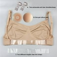 thumbnail image 6 of iMucci Women's Seamless Polyester Adjustable Bra, Beige, 6 of 6