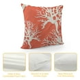 thumbnail image 4 of COMIO  Ocean Coral Farmhouse Throw Pillow Covers, Tropical Sea Coral Reef Nature Cushion Case Pillow Cover for Bed Sofa Couch, Square Throw Pillowcases for Men Women Orange White, 4 of 5