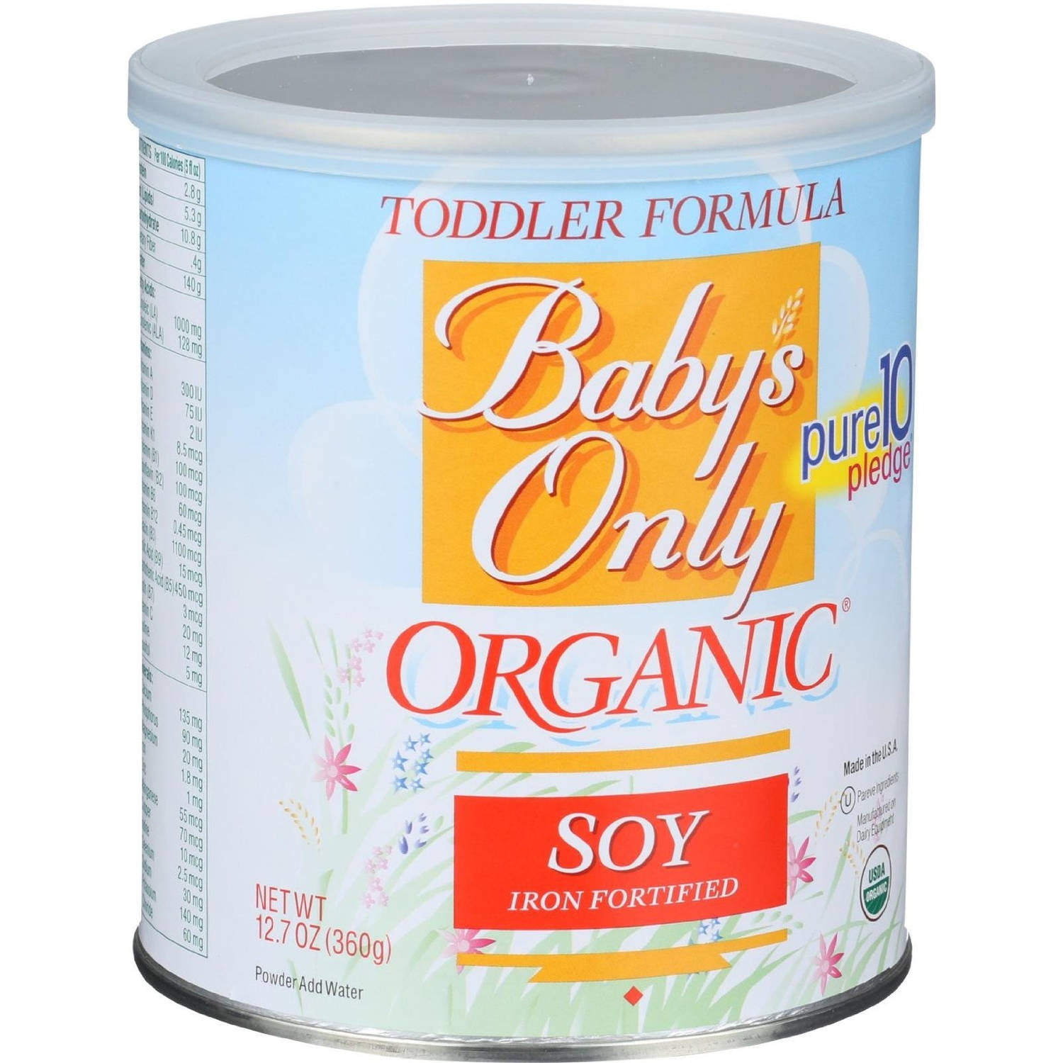 organic soy infant formula