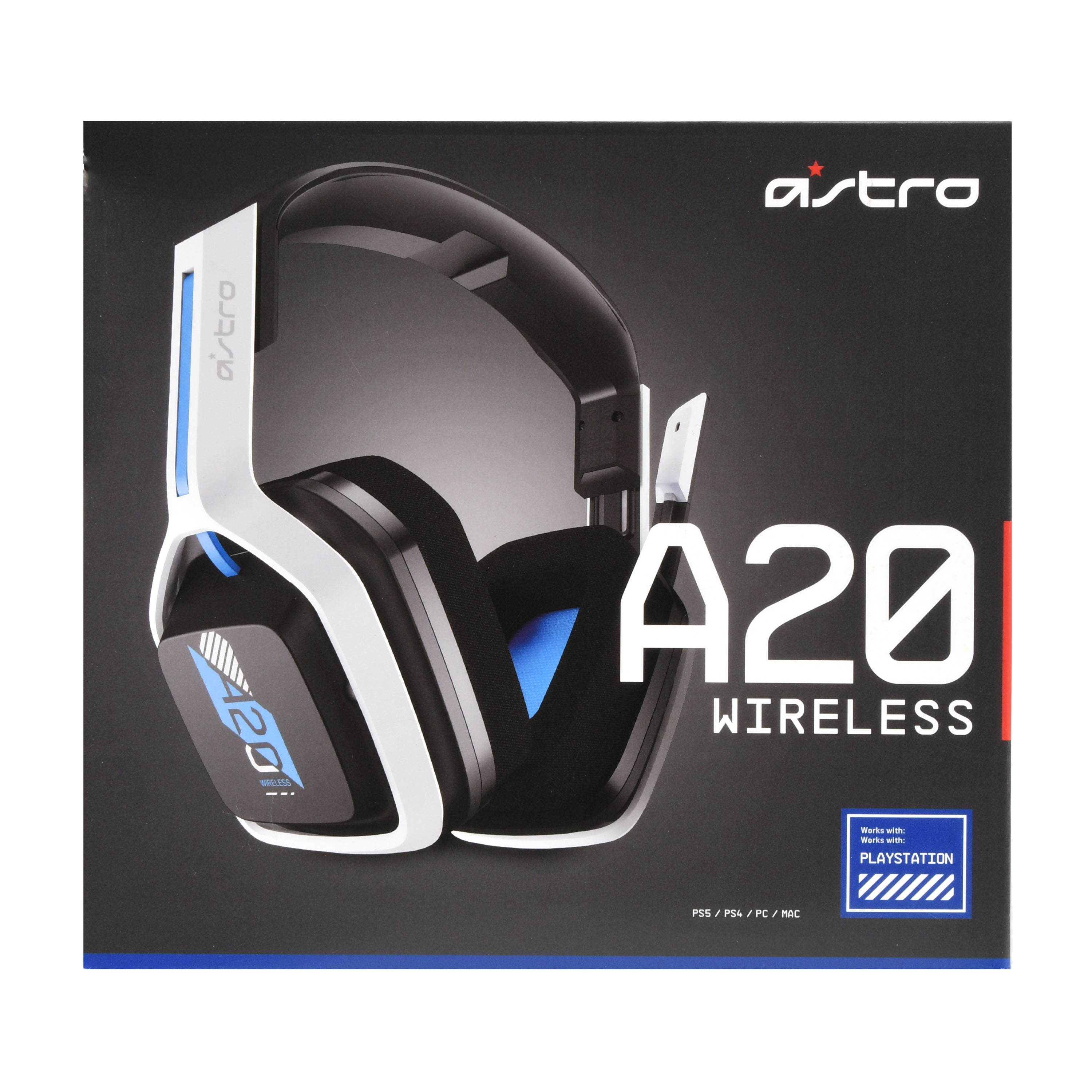 Logitech G A20 Gen 2 Wireless Gaming Headset, White/Blue photo 1