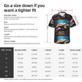 thumbnail image 5 of Bingfone Men's Short Sleeve Button Down Shirts Hawaiian Realistic Turtle Printed Beach Shirt, 5 of 7