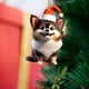 thumbnail image 5 of Adorno colgante de Navidad para perro - Pequeña mochila acrílica para coche y decoración para árbol, casa, pared, regalos, 5 of 6