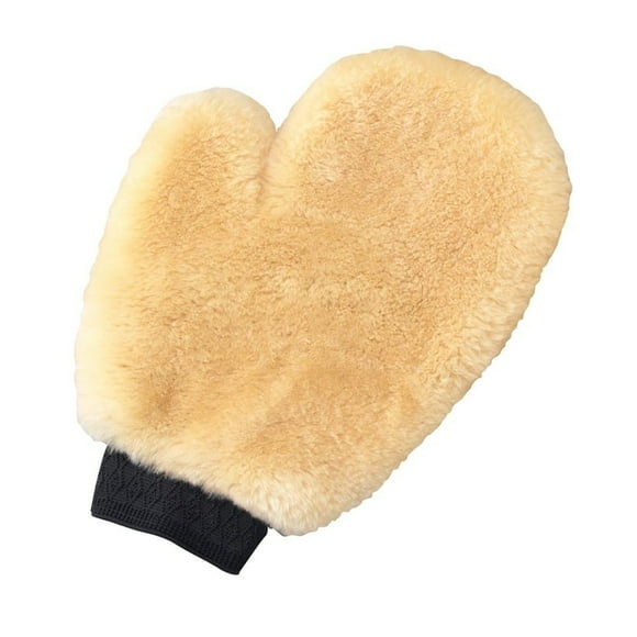 Shurhold Car Wash Mitt 285 Deluxe; Made From Genuine Lambs Wool; For Washing Hard To Reach Areas/Bow Rails/Hardtop Supports