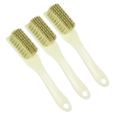 

Uxcell Plastic 6-Row Scrub Detail Corner Dust Gap Cleaning Brush Yellow White 3 Packs